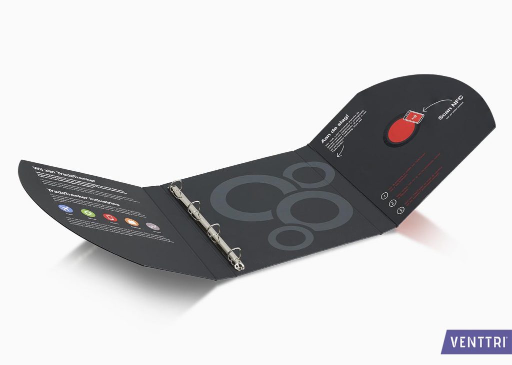 3flap binder with punched shape Venttri