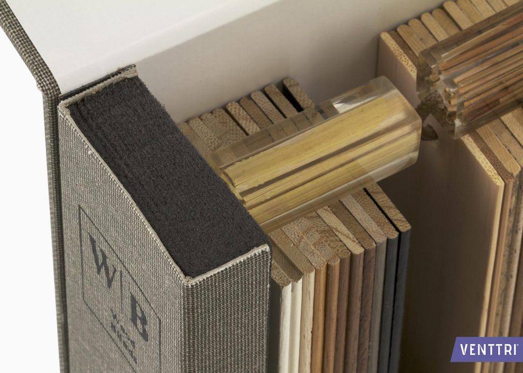 Samples box for window decoration - Venttri