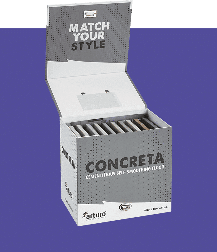 koffertje met cementstalen