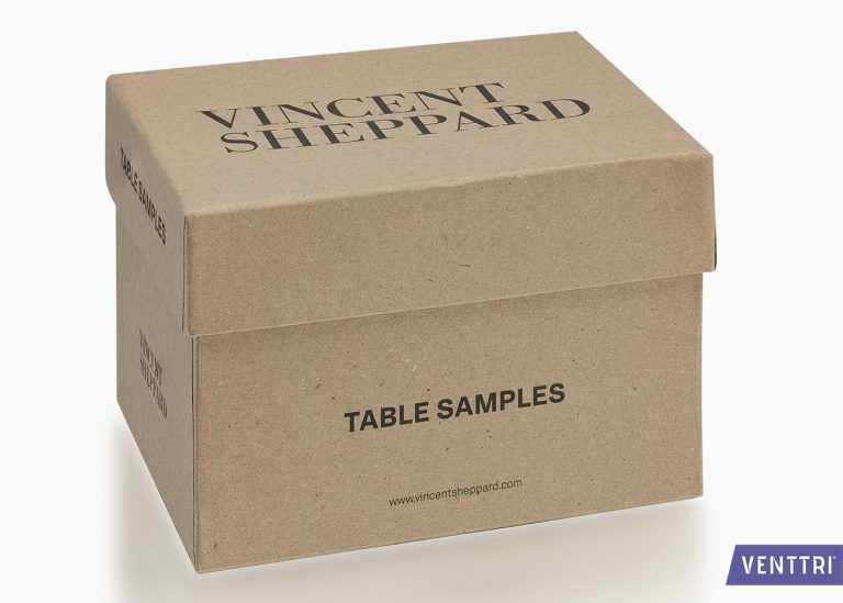Printed box with lid