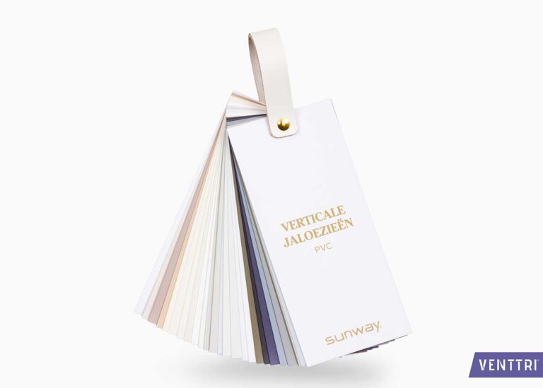 Swatch hanger with leather carrying loop