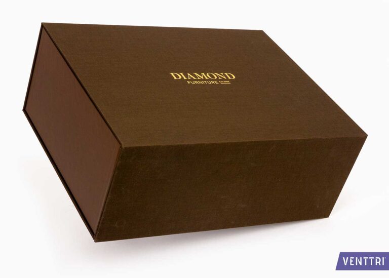 presentation box with a magnetic closure