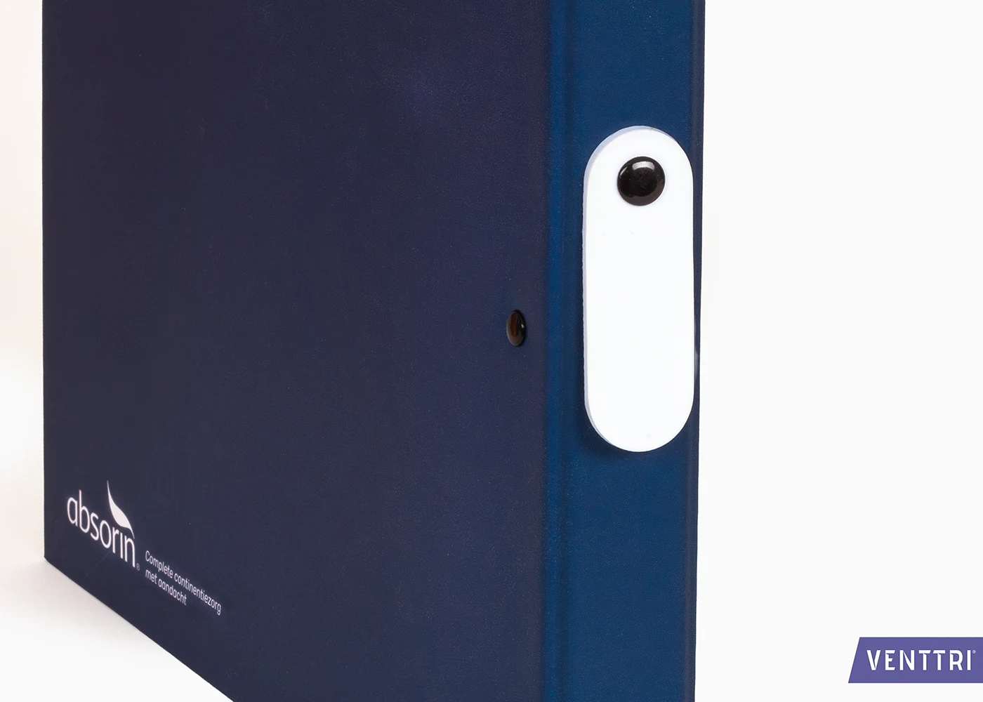 rubber tab on binder with black rivet